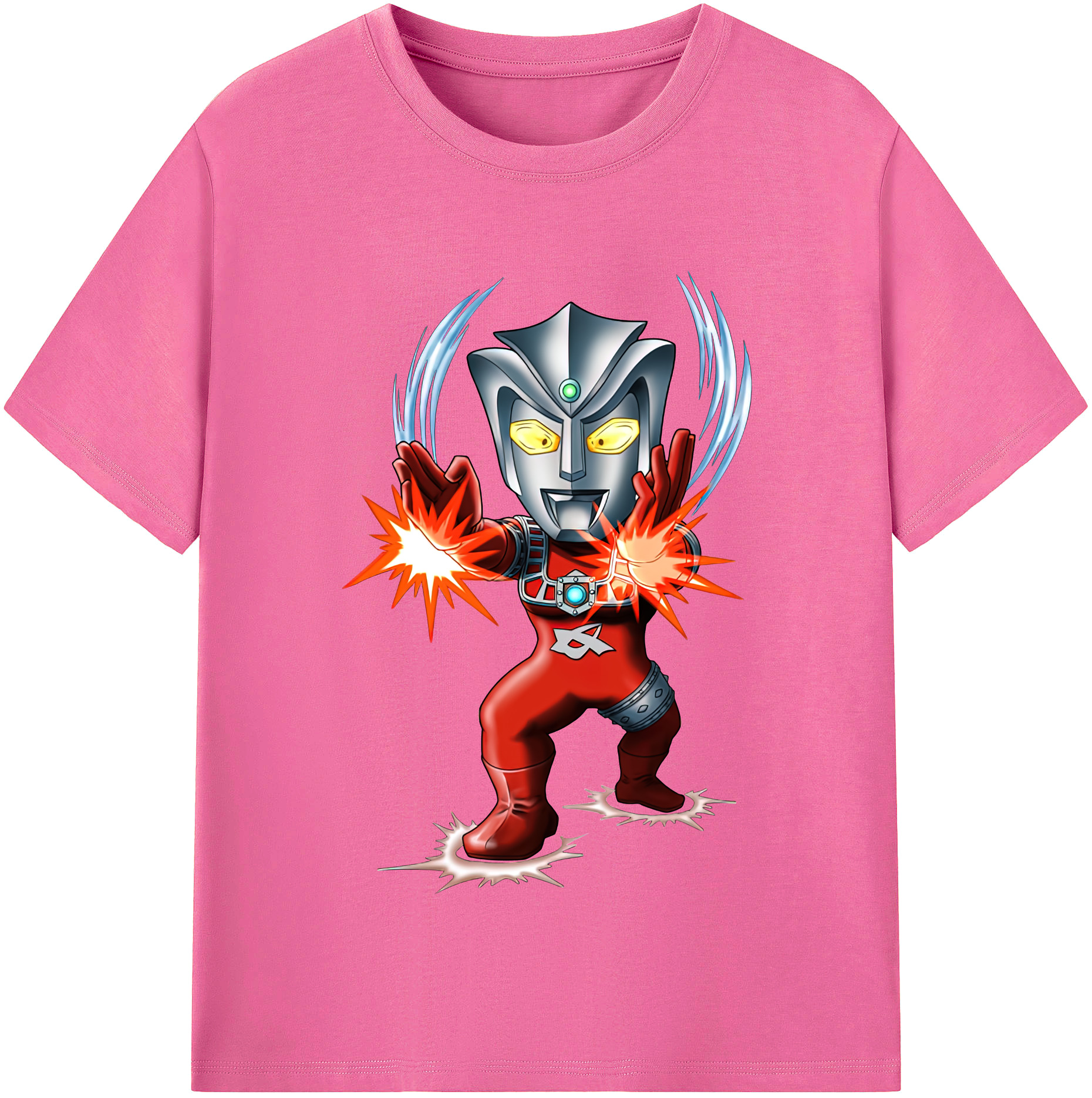 （画像用） ウルトラマン Ultraman レディースカジュアルプリントTシャツ（綿100％）